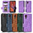 Funda de Cuero Cartera con Soporte Carcasa C02X para Samsung Galaxy XCover 5 SM-G525F