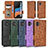 Funda de Cuero Cartera con Soporte Carcasa C02X para Samsung Galaxy XCover 6 Pro 5G
