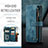 Funda de Cuero Cartera con Soporte Carcasa C14S para Samsung Galaxy S22 Ultra 5G