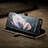 Funda de Cuero Cartera con Soporte Carcasa CS3 para Samsung Galaxy Z Fold4 5G