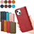 Funda de Cuero Cartera con Soporte Carcasa D04T para Apple iPhone 13