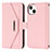 Funda de Cuero Cartera con Soporte Carcasa D07T para Apple iPhone 13