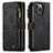 Funda de Cuero Cartera con Soporte Carcasa H27 para Apple iPhone 13 Pro Max