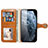 Funda de Cuero Cartera con Soporte Carcasa N02 para Apple iPhone 12 Pro Max