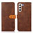 Funda de Cuero Cartera con Soporte Carcasa N07P para Samsung Galaxy S21 FE 5G