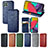 Funda de Cuero Cartera con Soporte Carcasa S01D para Samsung Galaxy M53 5G