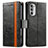 Funda de Cuero Cartera con Soporte Carcasa S02D para Motorola Moto Edge (2022) 5G