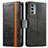 Funda de Cuero Cartera con Soporte Carcasa S02D para Motorola Moto Edge Lite 5G