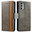 Funda de Cuero Cartera con Soporte Carcasa S02D para Motorola Moto Edge Lite 5G