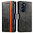 Funda de Cuero Cartera con Soporte Carcasa S02D para Motorola Moto Edge X30 5G