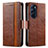 Funda de Cuero Cartera con Soporte Carcasa S02D para Motorola Moto Edge X30 5G