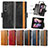 Funda de Cuero Cartera con Soporte Carcasa S02D para Samsung Galaxy Z Fold3 5G