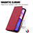 Funda de Cuero Cartera con Soporte Carcasa S04D para Motorola Moto E30