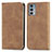 Funda de Cuero Cartera con Soporte Carcasa S04D para Motorola Moto Edge 20 5G