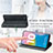 Funda de Cuero Cartera con Soporte Carcasa S04D para Samsung Galaxy Note 10 5G