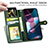 Funda de Cuero Cartera con Soporte Carcasa S05D para Motorola Moto Edge X30 5G