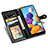 Funda de Cuero Cartera con Soporte Carcasa S05D para Samsung Galaxy A21