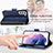 Funda de Cuero Cartera con Soporte Carcasa S06D para Samsung Galaxy S21 5G