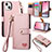 Funda de Cuero Cartera con Soporte Carcasa S07D para Apple iPhone 13