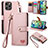 Funda de Cuero Cartera con Soporte Carcasa S07D para Apple iPhone 13 Pro