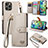 Funda de Cuero Cartera con Soporte Carcasa S07D para Apple iPhone 14 Pro Max