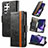 Funda de Cuero Cartera con Soporte Carcasa S10D para Samsung Galaxy S22 Ultra 5G