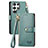 Funda de Cuero Cartera con Soporte Carcasa S15D para Samsung Galaxy S22 Ultra 5G