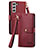 Funda de Cuero Cartera con Soporte Carcasa S15D para Samsung Galaxy S23 Plus 5G