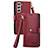 Funda de Cuero Cartera con Soporte Carcasa S16D para Samsung Galaxy S22 5G