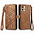 Funda de Cuero Cartera con Soporte Carcasa S18D para Motorola Moto Edge 30 Fusion 5G