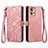 Funda de Cuero Cartera con Soporte Carcasa S18D para Motorola Moto Edge 30 Pro 5G