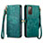 Funda de Cuero Cartera con Soporte Carcasa S18D para Samsung Galaxy S20 Lite 5G