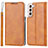 Funda de Cuero Cartera con Soporte Carcasa T03D para Samsung Galaxy S21 5G