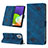 Funda de Cuero Cartera con Soporte Carcasa YB2 para Samsung Galaxy M32 4G