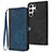 Funda de Cuero Cartera con Soporte Carcasa YX1 para Samsung Galaxy S22 Ultra 5G