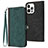 Funda de Cuero Cartera con Soporte Carcasa YX3 para Apple iPhone 13 Pro