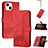 Funda de Cuero Cartera con Soporte Carcasa YX4 para Apple iPhone 13