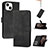 Funda de Cuero Cartera con Soporte Carcasa YX4 para Apple iPhone 13