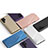 Funda de Cuero Cartera con Soporte Espejo Carcasa para Samsung Galaxy S22 Ultra 5G