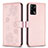 Funda de Cuero Cartera con Soporte Flores Carcasa BF1 para Oppo F19