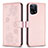 Funda de Cuero Cartera con Soporte Flores Carcasa BF1 para Oppo Find X5 5G