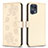 Funda de Cuero Cartera con Soporte Flores Carcasa BF1 para Oppo Find X5 Pro 5G