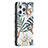 Funda de Cuero Cartera con Soporte Flores Carcasa L01 para Apple iPhone 13 Pro Multicolor