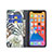 Funda de Cuero Cartera con Soporte Flores Carcasa L01 para Apple iPhone 13 Pro Multicolor