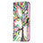 Funda de Cuero Cartera con Soporte Flores Carcasa L02 para Apple iPhone 13 Mini Multicolor