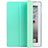 Funda de Cuero Cartera con Soporte L01 para Apple iPad 4 Verde