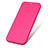 Funda de Cuero Cartera con Soporte L01 para Apple iPhone 7 Rosa Roja