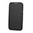 Funda de Cuero Cartera con Soporte L01 para Samsung Galaxy Note 2 N7100 N7105 Negro