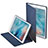 Funda de Cuero Cartera con Soporte L02 para Apple iPad Pro 9.7 Azul