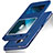 Funda de Cuero Cartera con Soporte L02 para Huawei GR5 Azul
